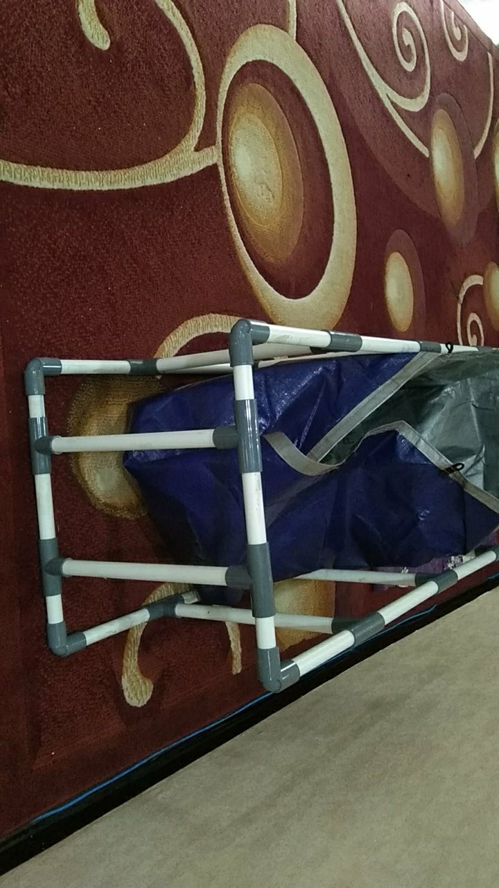 Kolam Terpal Ikan + Rangka [ Satu Set ] Model Slot Paralon Ukuran 100x100x50cm Original A15 Korea