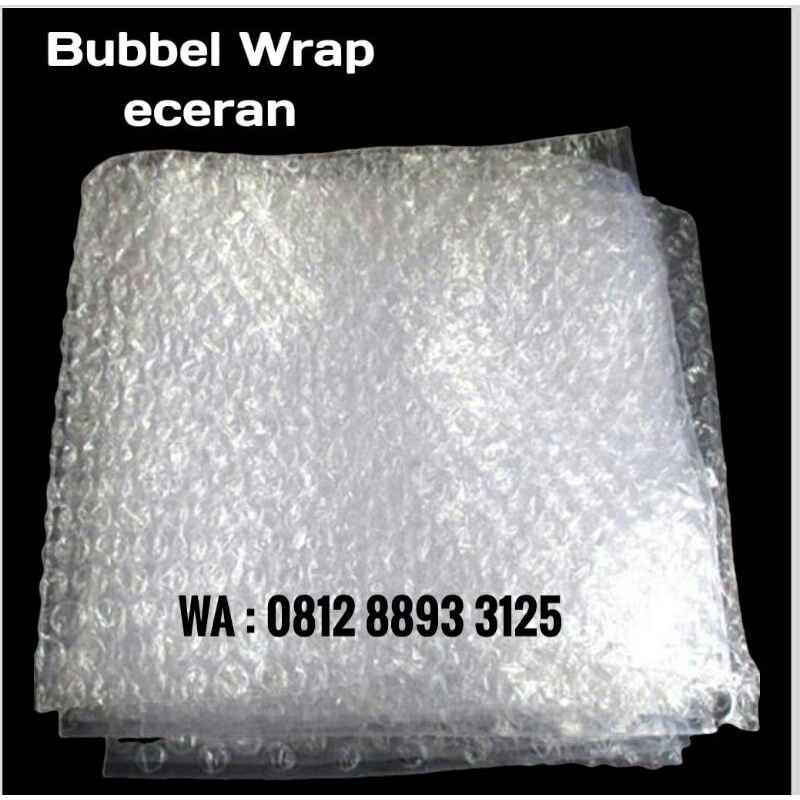 

TERMURAH !!! PLASTIK BUBBLE WRAP 50M X 125 CM ( 5 METER) - PUTIH