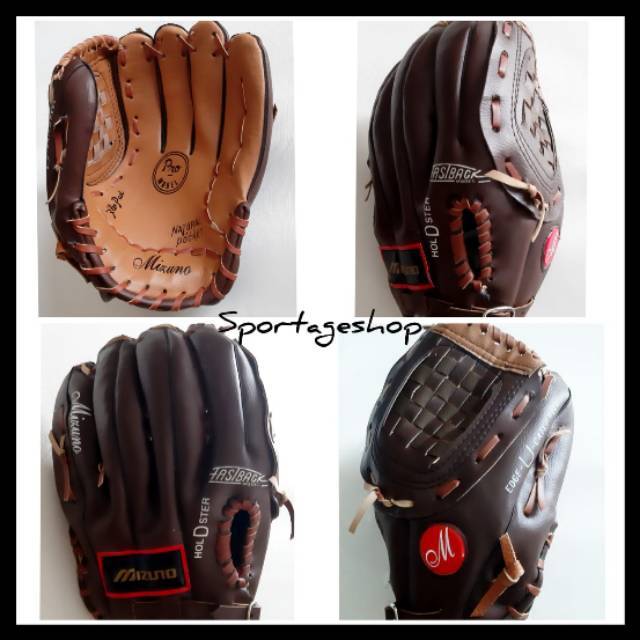Glove softball baseball MIZUNO sintetis coklat
