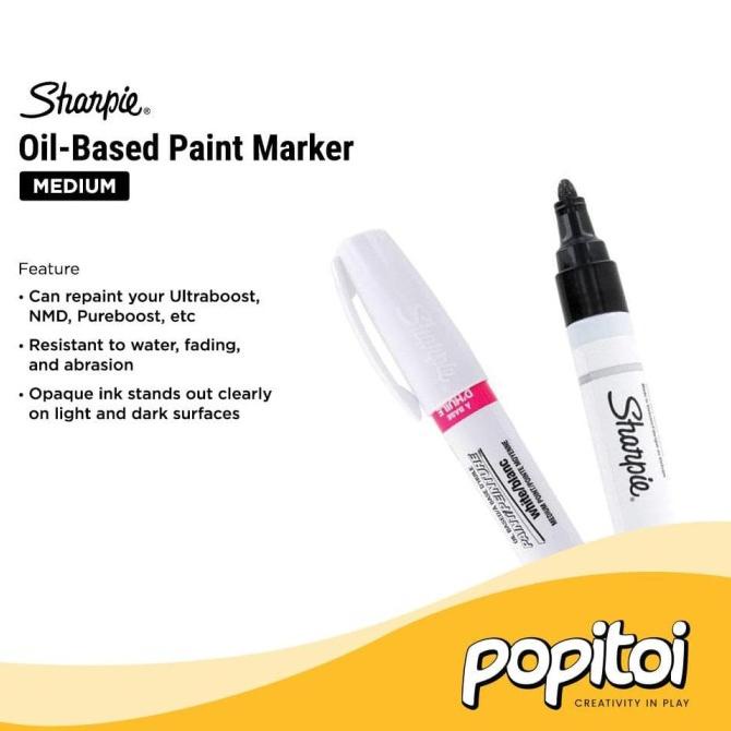 

(BISA COD) Sharpie Oil-Based Paint Marker Black Medium Point FREE ONGKIR Kode 21