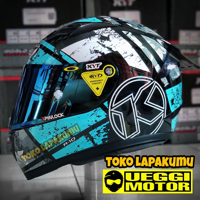 Helm Kyt Fullface Terlaris Kyt R10 Modif Paket Ganteng Seri 3 Shopee Indonesia