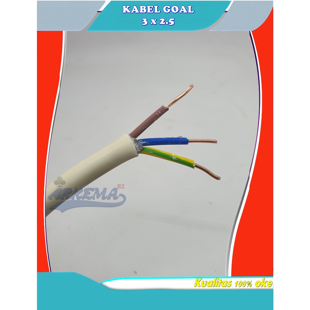 (DI JUAL METERAN) KABEL NYM 3X2.5 | KABEL TUNGGAL AC 3 X 2.5 | KABEL KAWAT TEMBAGA AC | KABEL