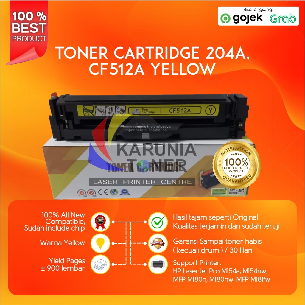 Toner Cartridge Compatible CF510A CF511A CF512A CF513A 204A M154 M180 M181FW