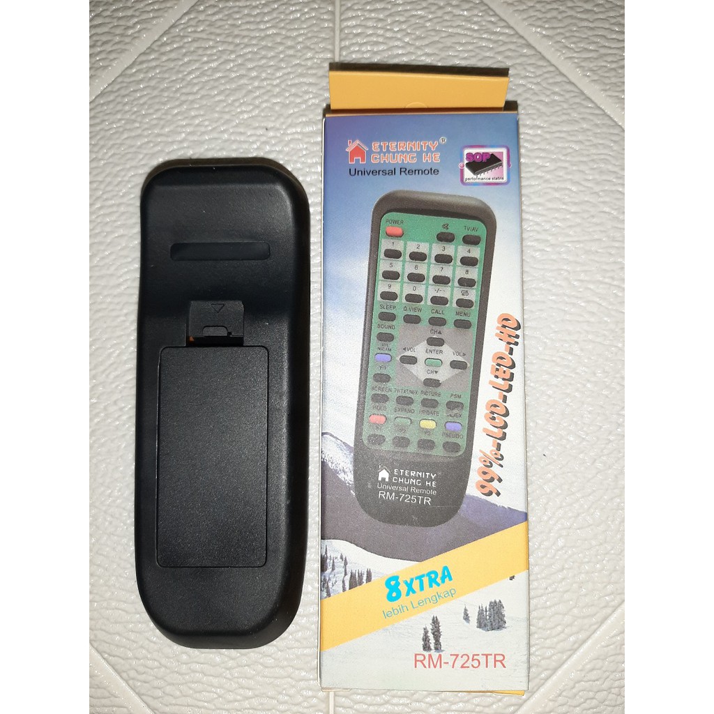 Remot Remote TV AKARI Tabung Multi Tanpa setting