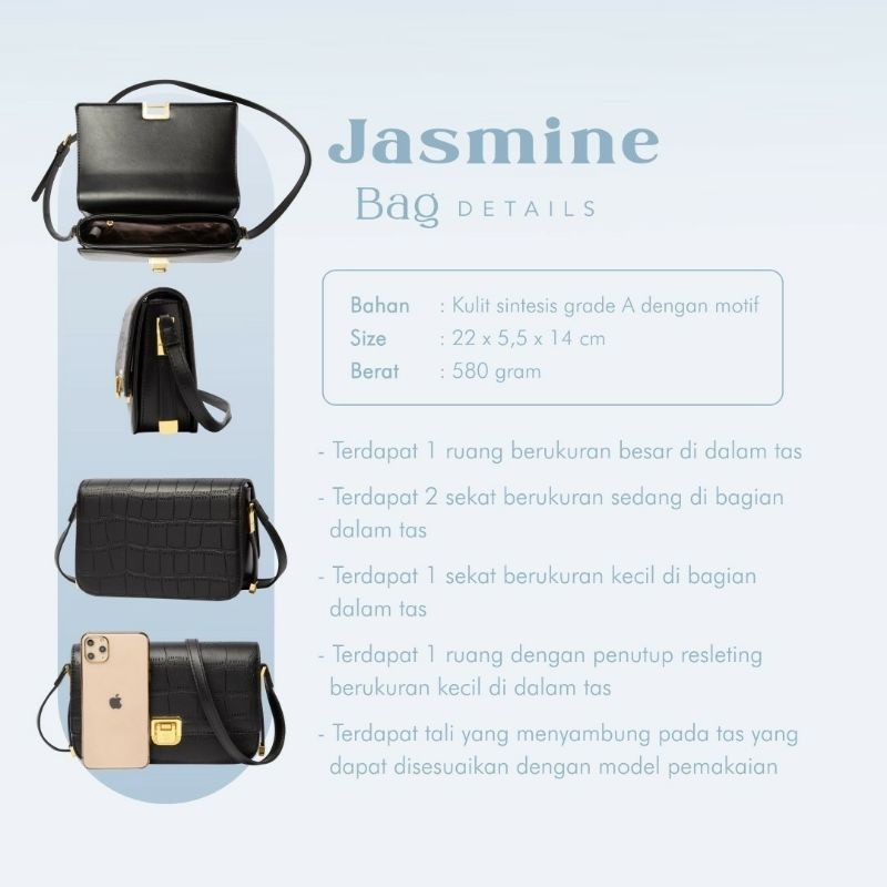 JIMS HONEY JASMINE BAG TAS SELEMPANG WANITA