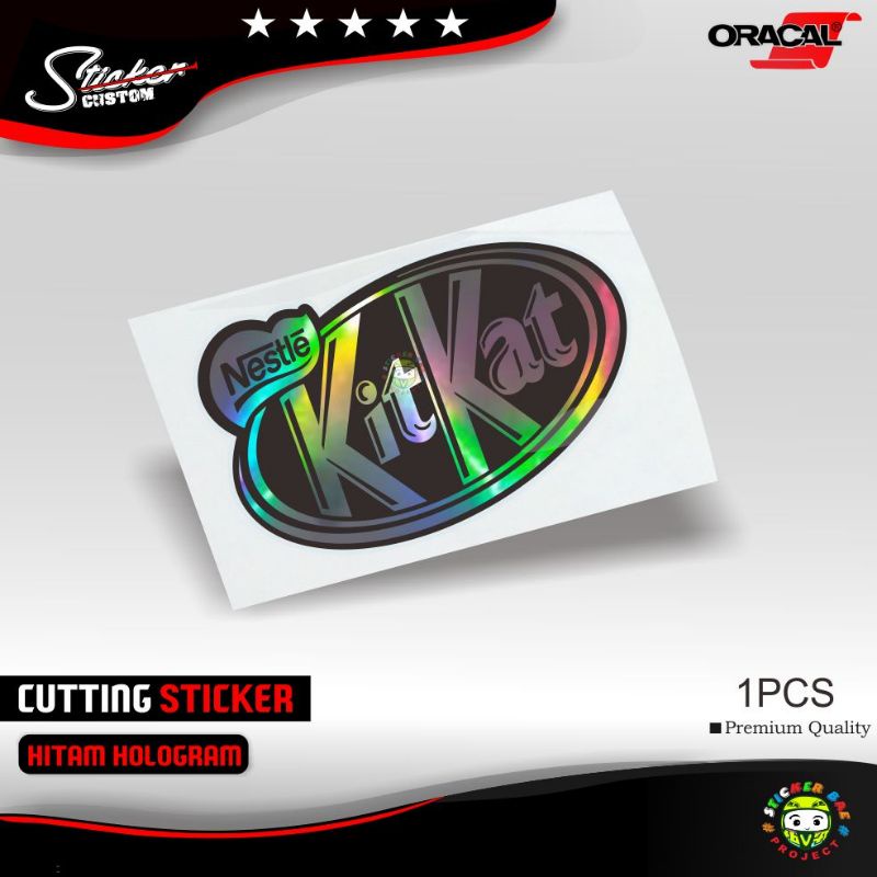 Stiker kit kat nestle cutting sticker bukan print stickerbae cutting sticker 1pcs stiker motor scoopy nmax pcx aerox stiker kitkat nestle