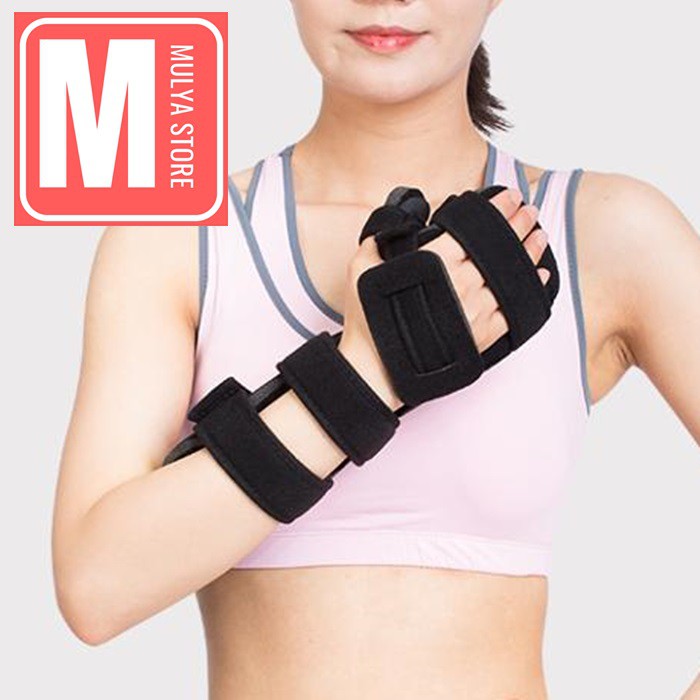 Wrist Brace Stroke Hand Splint Immobilization Alat Bantu Tangan Spasme Spastik Kaku Tegang