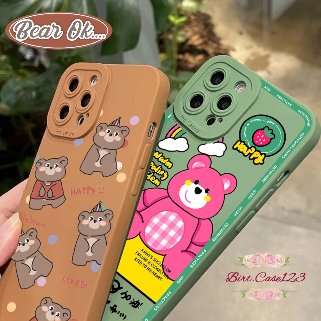 SOFTCASE PROCAMERA CUSTOM BEAR OPPO VIVO SAMSUNG REALME XIAOMI INFINIX FOR ALL TYPE BC6355