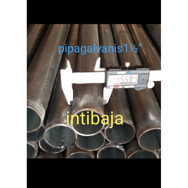 BESI PIPA GALVANIS 11/2 inchi x 6meter / Besi Pipa Galvanis 1,5 inch x 6meter