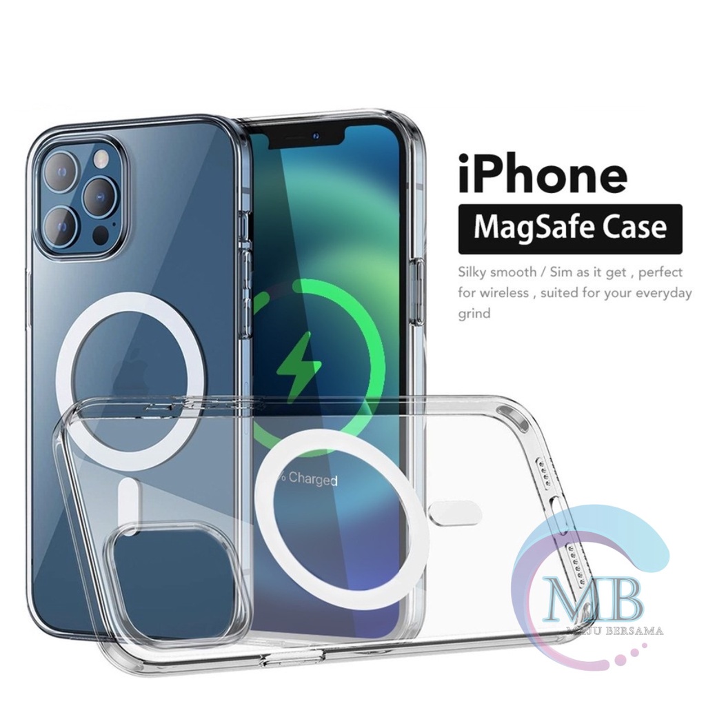 MAGSAFE CASE MAG SAFE IP MAGNET CLEAR HYBRID BUMPER CASING For Iphone X XS XR 11 12 13 PRO MAX 14 PRO MAX PLUS MB3869