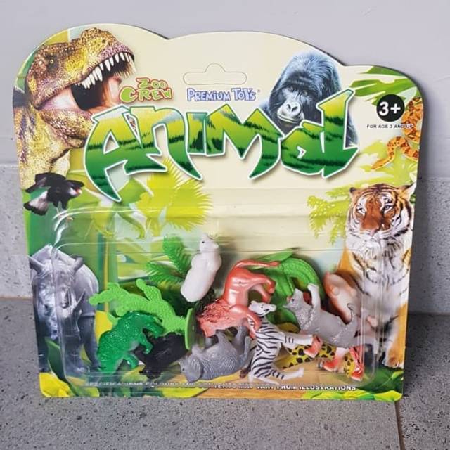 Set Mainan Hewan Kebun Binatang Animal Zoo - Mainan Animal Zoo