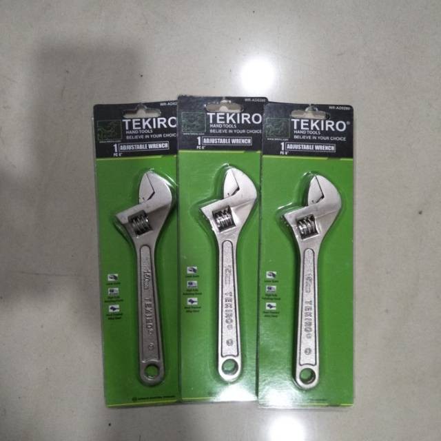 Tekiro Kunci Inggris 6 Inch TEKIRO ADJUSTABLE WRENCH 6 INCH 6 in