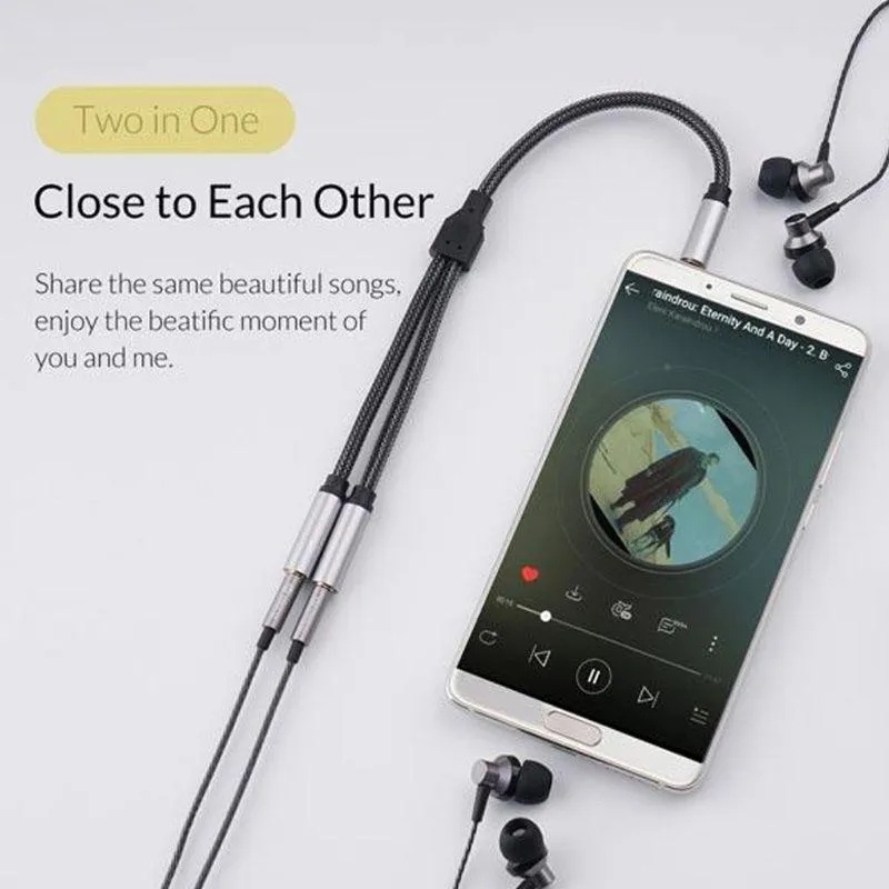 ORICO AM-2F3 2 in 1 3.5 mm Male to Female Audio Cable