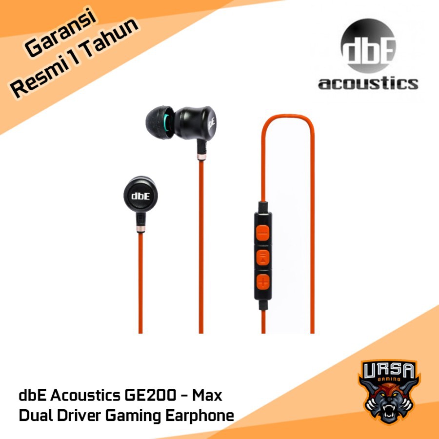 Earphone dbE Acoustics GE200 Max Dual Driver - Gaming In Ear Headset