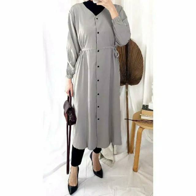 Tunik Wanita Kece // JASMINE TUNIK GREY