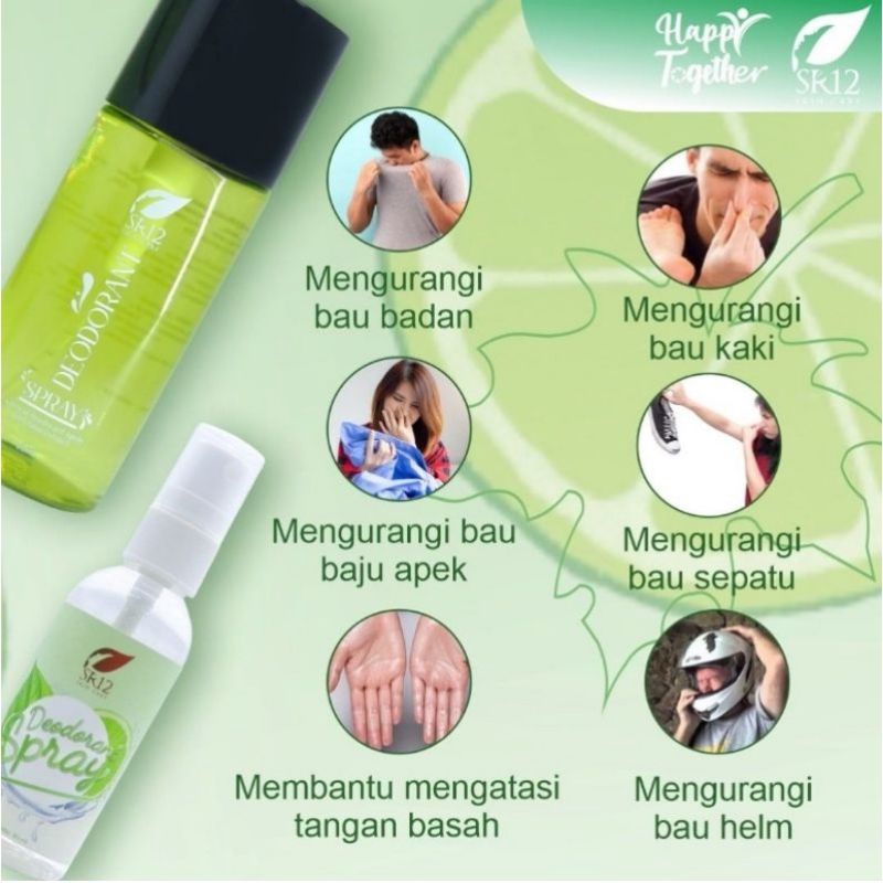 Deodorant spray SR12 ampuh untuk penghilang bau badan 60ml