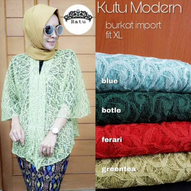 Kutu modern atasan kebaya brokat atasan broklat kebaya kutubaru brokat kutubaru broklat