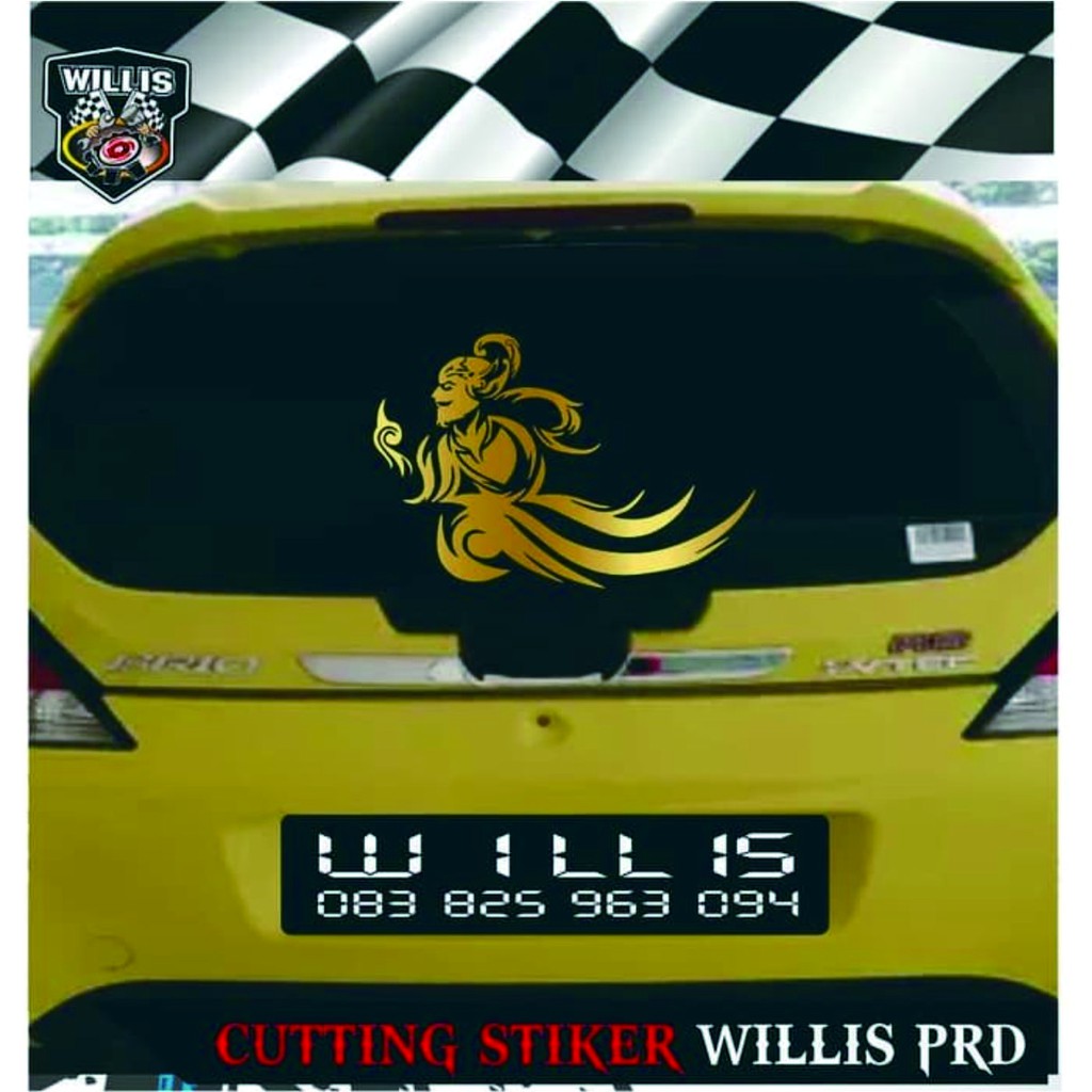 Stiker Sticker Cutting Kaca Mobil Wayang Bus Haryanto Shopee Indonesia