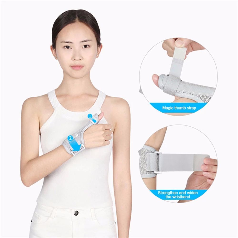 QUINTON Sprain Protection Wrist Thumb Splint Protective Gear Wrist Brace Thumb Brace Fix the Wound Finger Sprain Adjustable Wrist Support Hand Support/Multicolor