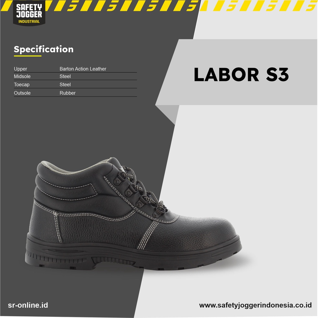 SAFETY JOGGER LABOR BLACK S3 SRC HRO