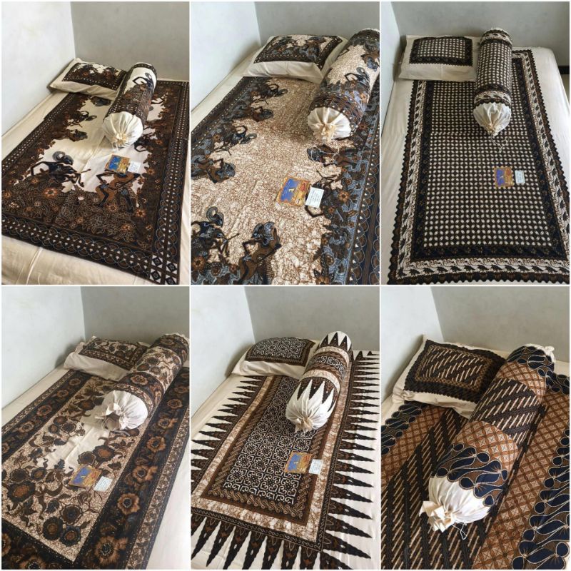 Sprei Batik Soga Kayu Single (DIPAN) ukuran 90 x 200