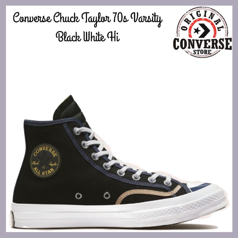 mens black and white chuck taylors
