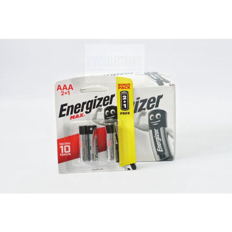 Baterai ENERGIZER MAX ALKALINE AAA A3 BELI 2 GRATIS 1