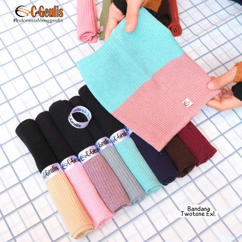 C-Geulis Inner Bandana Twotone Exlusive Bandana Twotone Premium Dalaman Jilbab