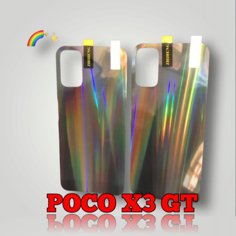 PROMO GARSKIN AURORA POCO X3 GT/M3/M3 PRO/X3 PRO/POCO X3 SKIN AURORA PELINDUNG BELAKANG HP