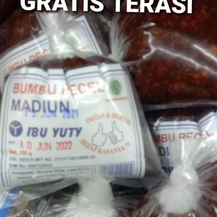 

PROMO Bumbu Pecel Madiun ENAK GRATIS TERASI khas cirebon