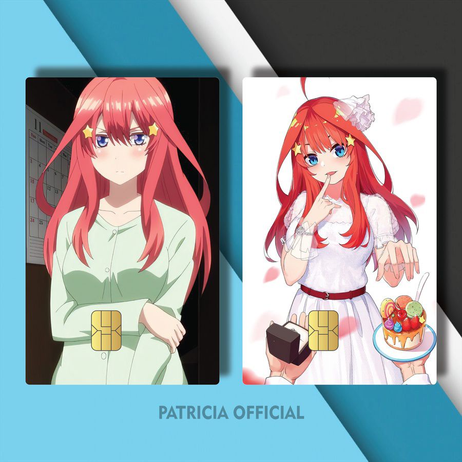 STIKER FLAZZ ANIME ITSUKI NAKANO AESTHETIC GOTOUBUN BNNSG/SJETY/ CASING ATM ANIME FOTO ITSUKI NAKANO