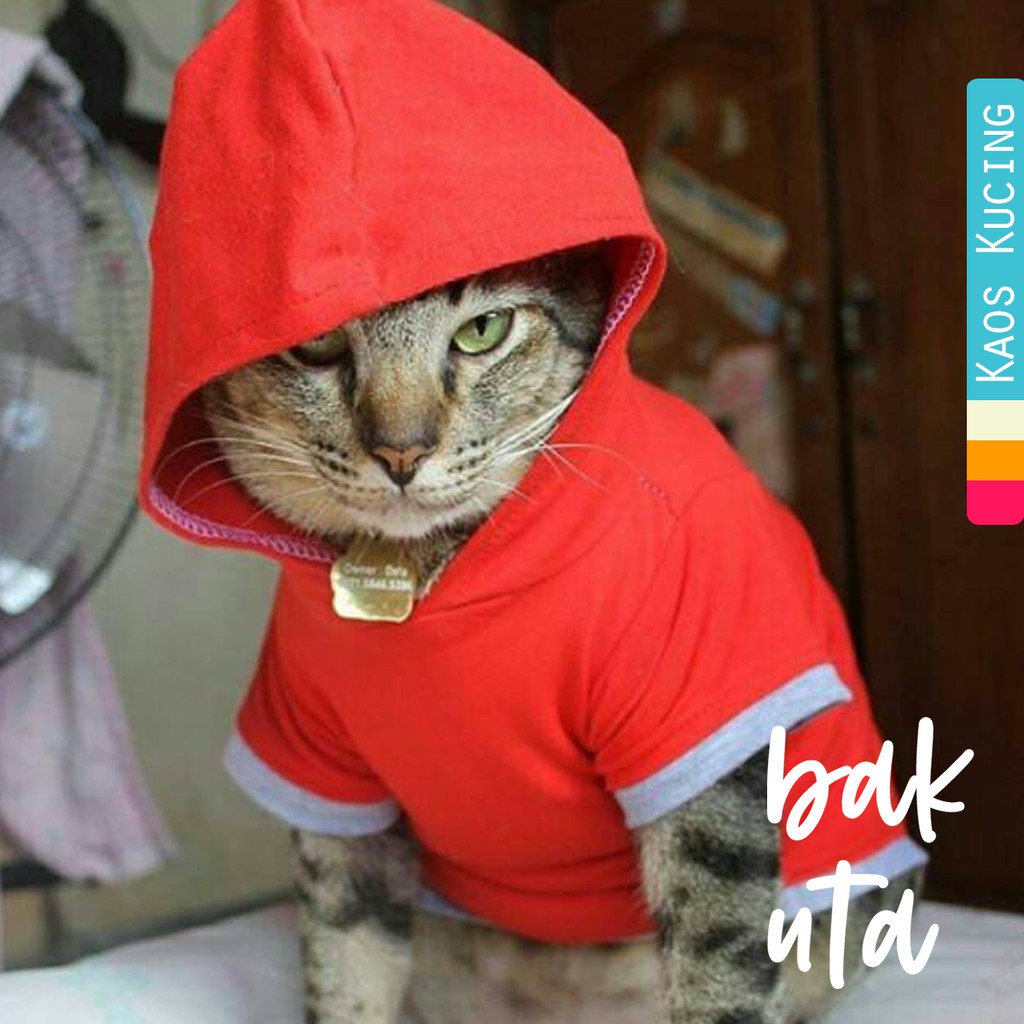 Kaos hoodie swag untuk kucing dan anjing / kaos lucu kucing / baju kucing size S M L XL