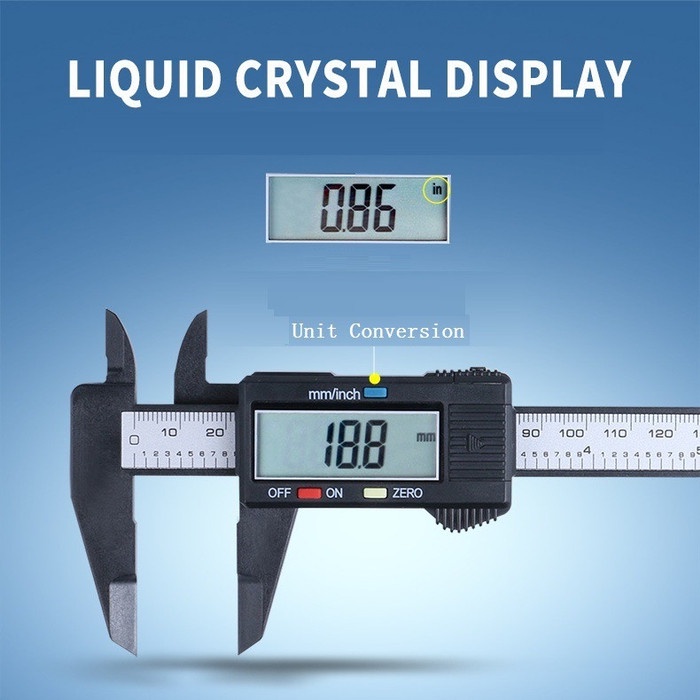 

Digital Vernier Caliper + Box, Jangka Sorong, Sketmat