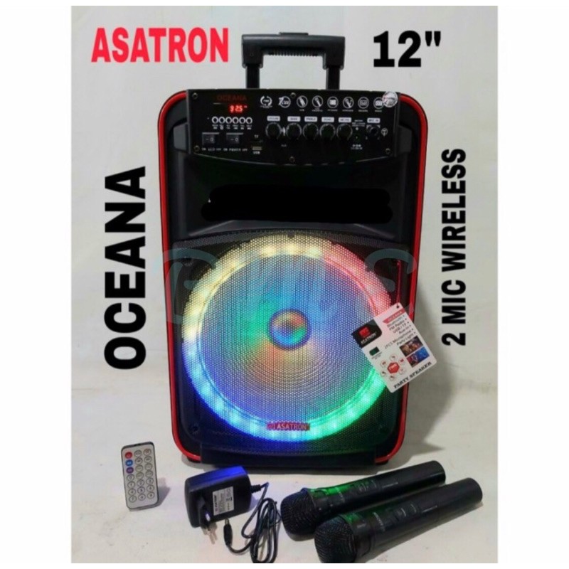SPEAKER PORTABLE ASATRON 12 INCH MEETING ASATRON OCEANA 12INCH FREE 2