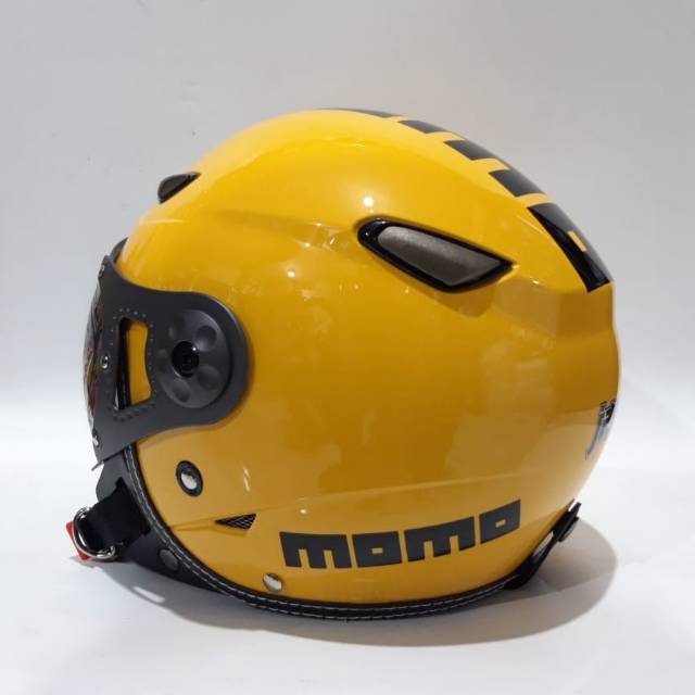 Helm Jpn Momo Pilot Kuning Gloss