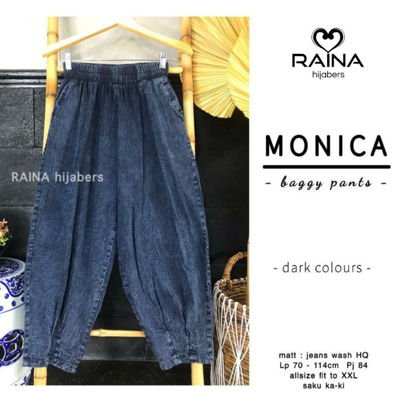 Monica Baggy Pants Jumbo / Celana Baggy Jeans Jumbo