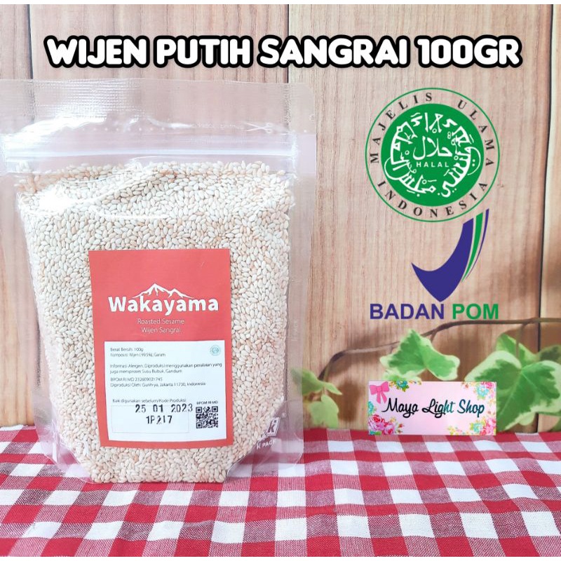 Wijen sangrai roasted sesame seed taburan wijen putih hitam oven