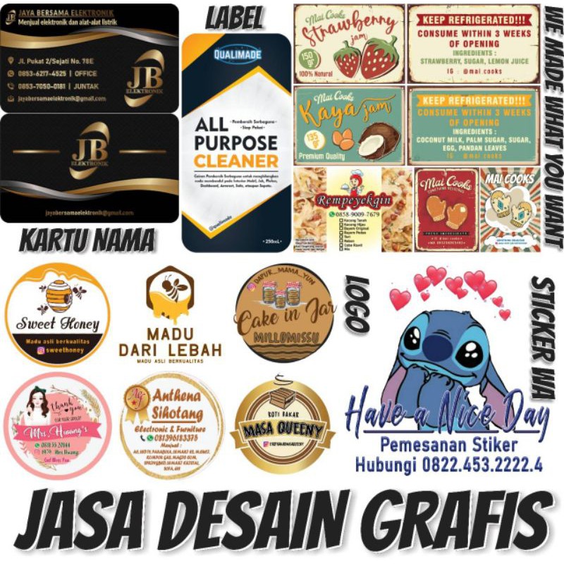 Jasa Desain Grafis Murah - Desain Logo - Desain kartu nama - Desain Label - Desain brosur