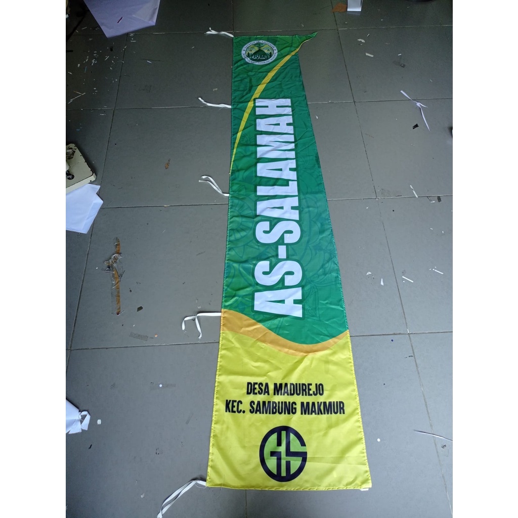 Jual Cetak Bendera Organisasi Custom Full Printing Custom Mini Flag Komunitas Sablon Bender