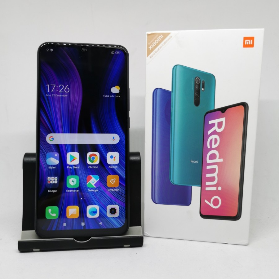 Xiaomi Redmi 9 4/64 GB Second Bekas - Abu abu - A, Unit hp