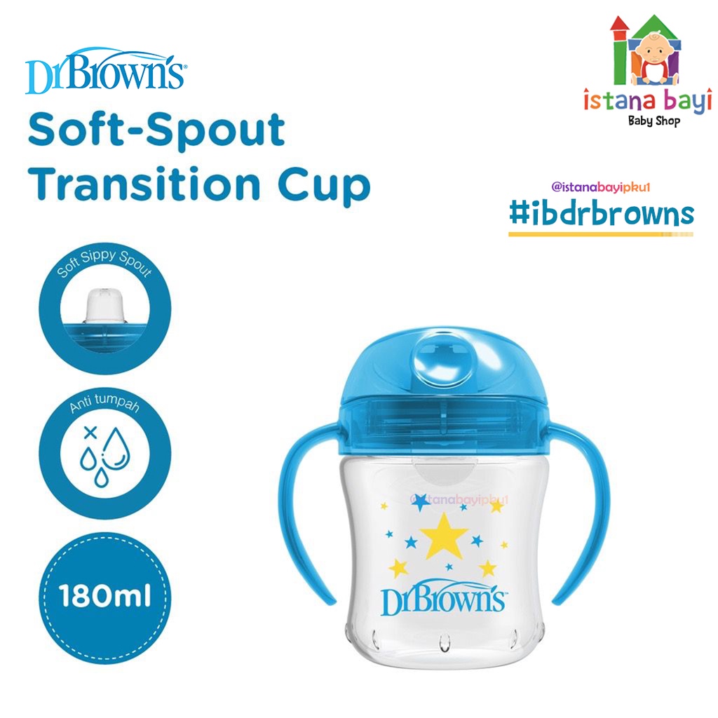 Dr.Brown's Soft Spout Transition Cup - Botol Minum bayi