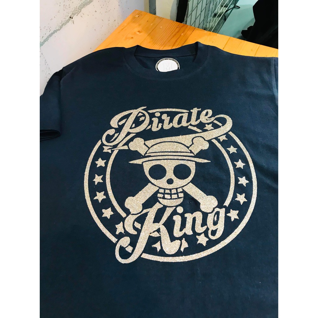 Kaos distro OnePiece Pirate King Silver Navy