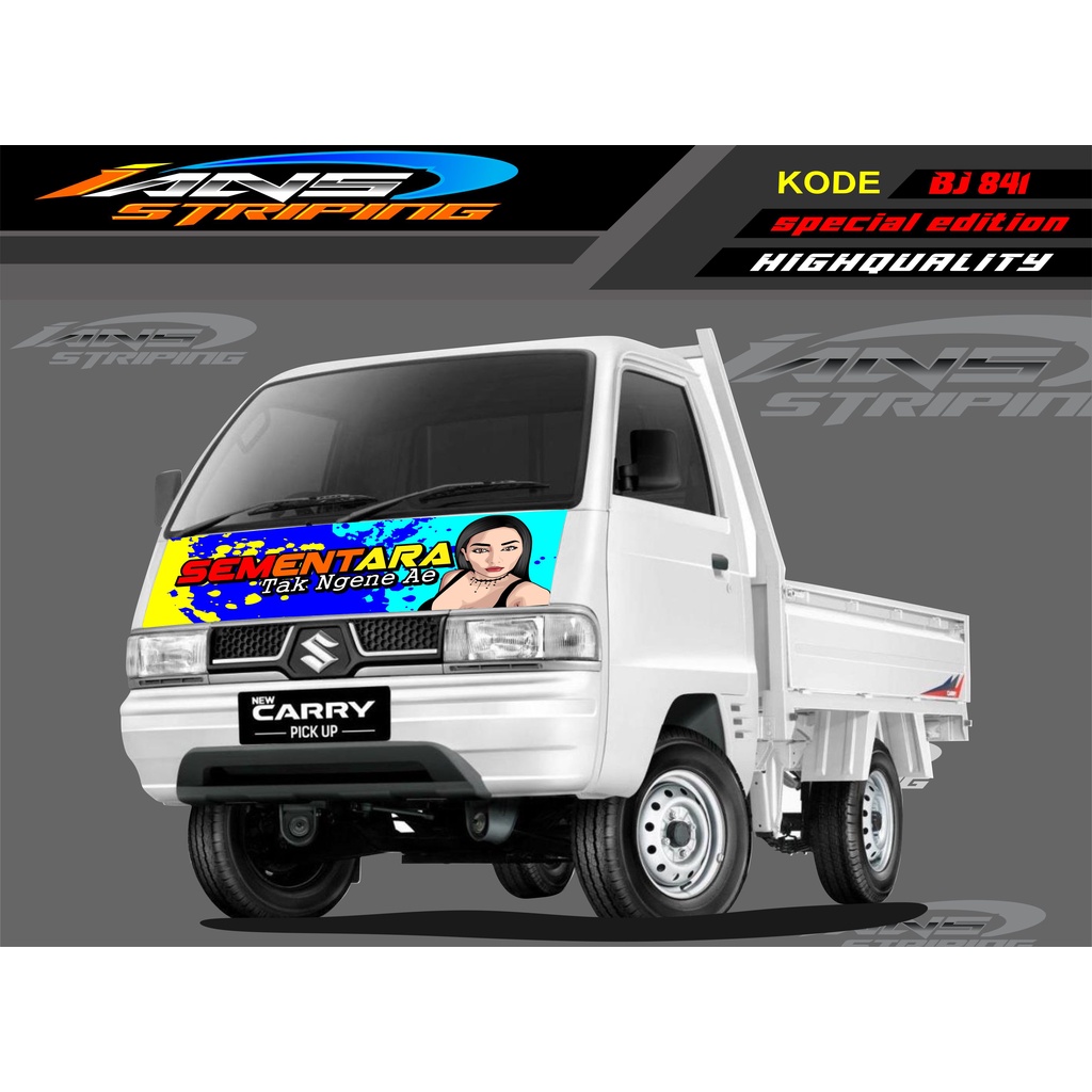 DECAL STICKER KAP MOBIL CARRY/ STIKER KABIN DEPAN MOBIL CARRY PICK UP / STICKER TERBARU