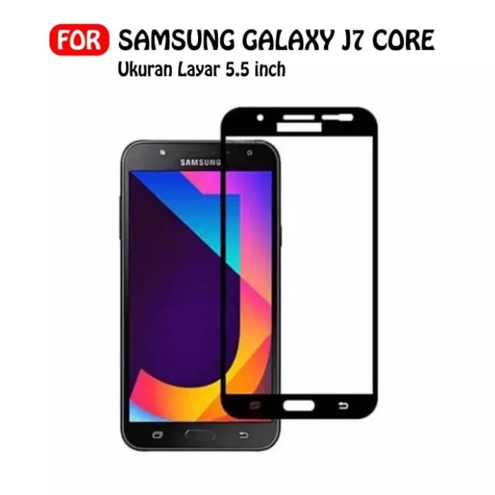 ANTI GORESS SAMSUNG J7 CORE  [ warna hitam ] - TEMPERED GLASS CERAMIC FILM MATTE 21D