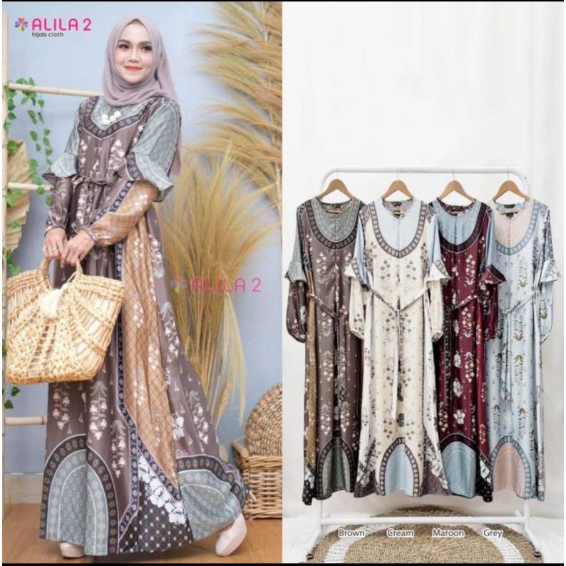 Kain Maxmara dan Pradacrepe Melati motif (harga per 0,5m)