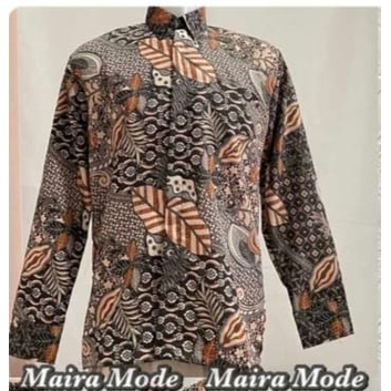 Couple batik kemeja dan rok plisket / set rok plisket dan kemeja batik / motif sekar abu