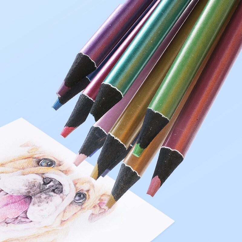 

tyvf Brutfuner 12pcs Metallic Colored Pencil / Brutfuner Pensil Warna Metalik 12pcs