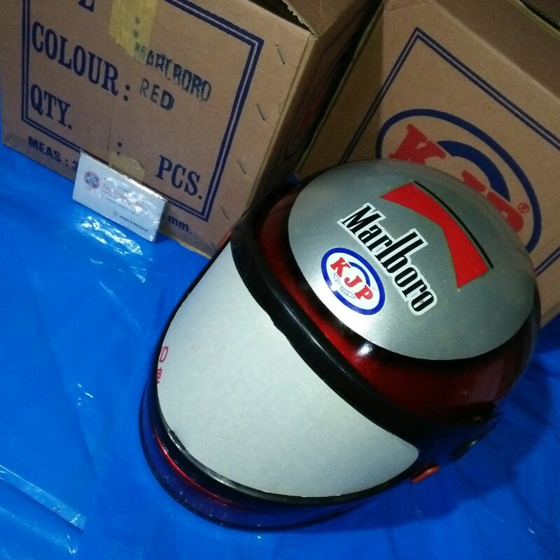 helm helmet lama klasik classic jadul retro old school drag race Thailand Thailook style merk KJP mb