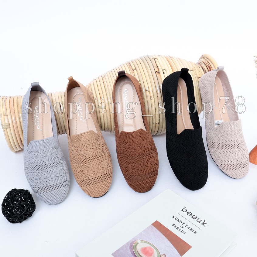 Sepatu Wanita Flat Shoes Balet Rajut Gratica DR 40/PS 09