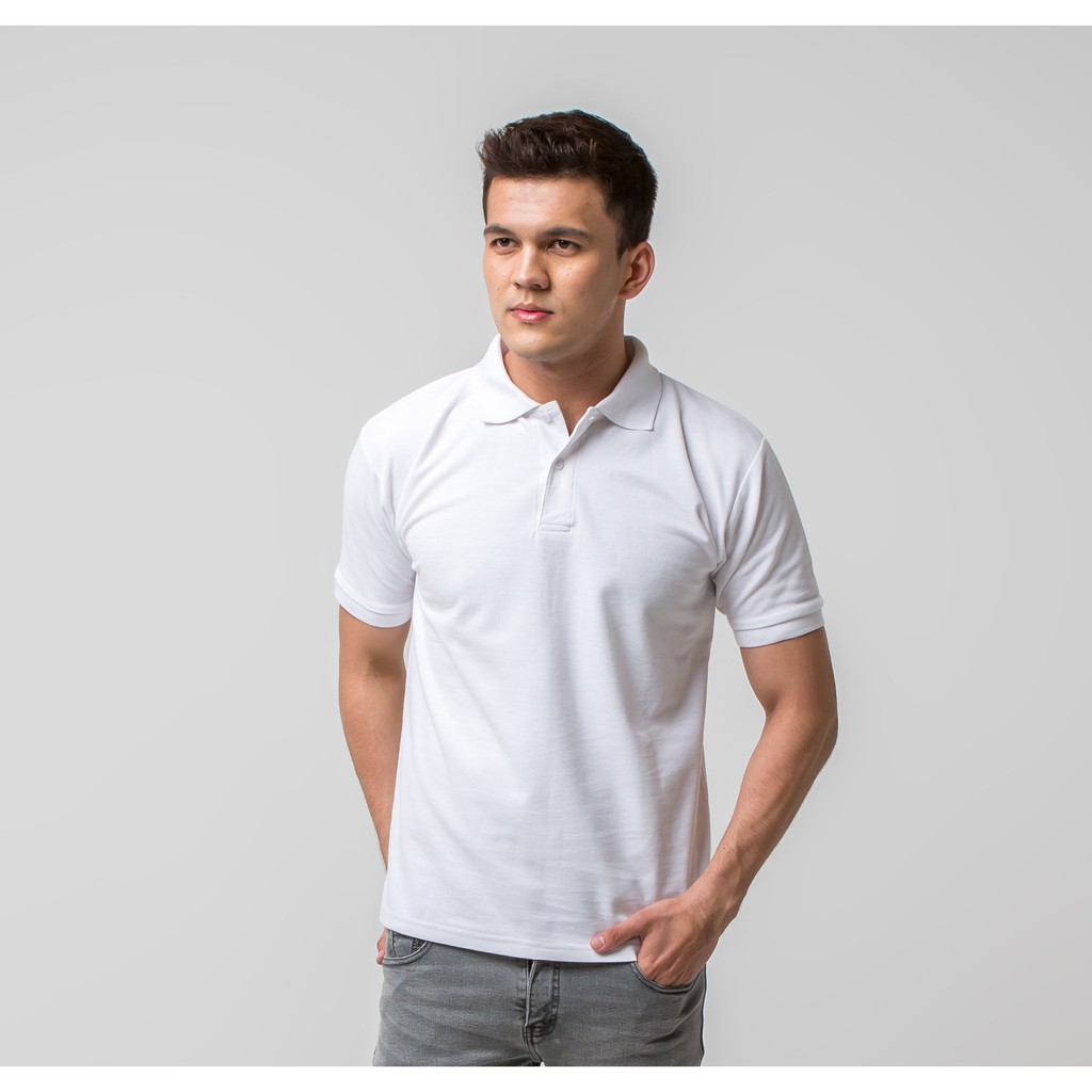 Maxi Soft Polo Shirt Wangki Kaos berkerah Putih Maxi Soft Polo Shirt Wangki Kaos berkerah Putih